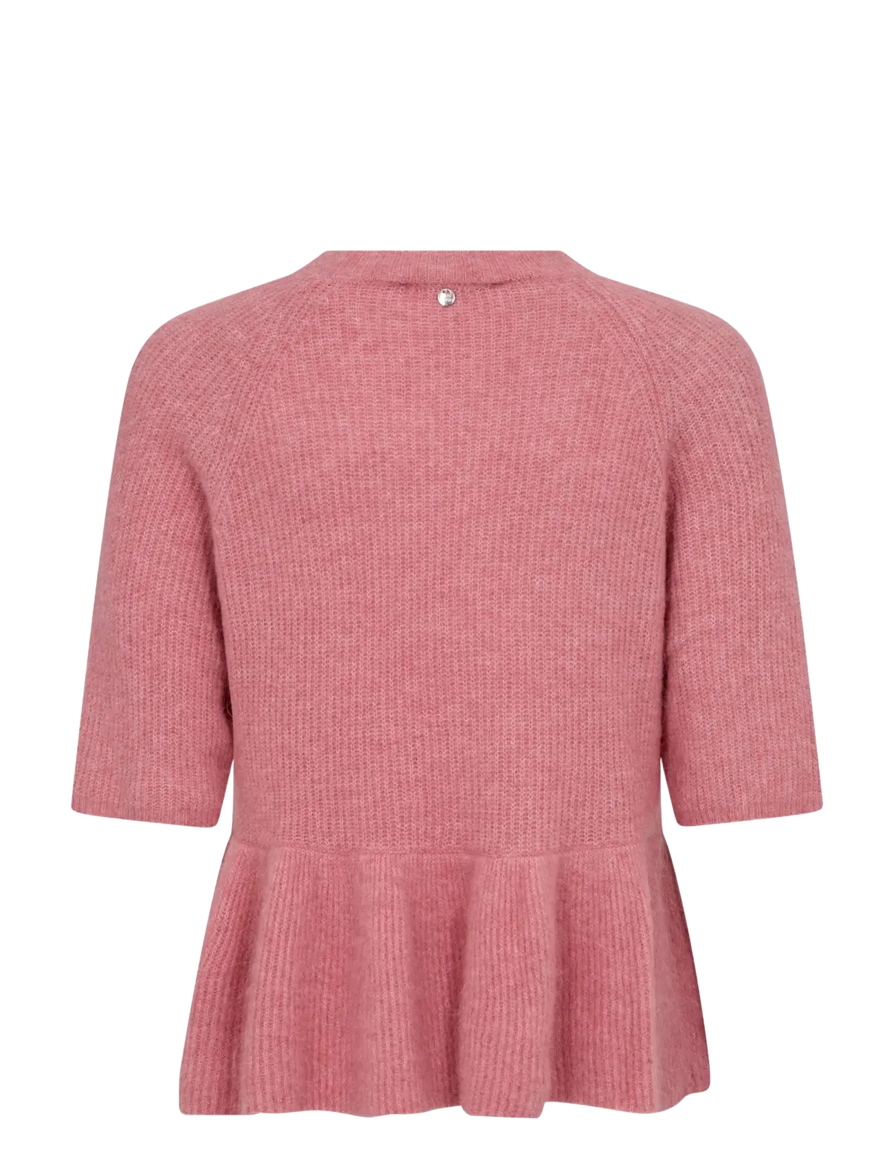 MOS MOSH - MMThora SS O-Neck Frill Knit - jumpers - dusty rose - 2