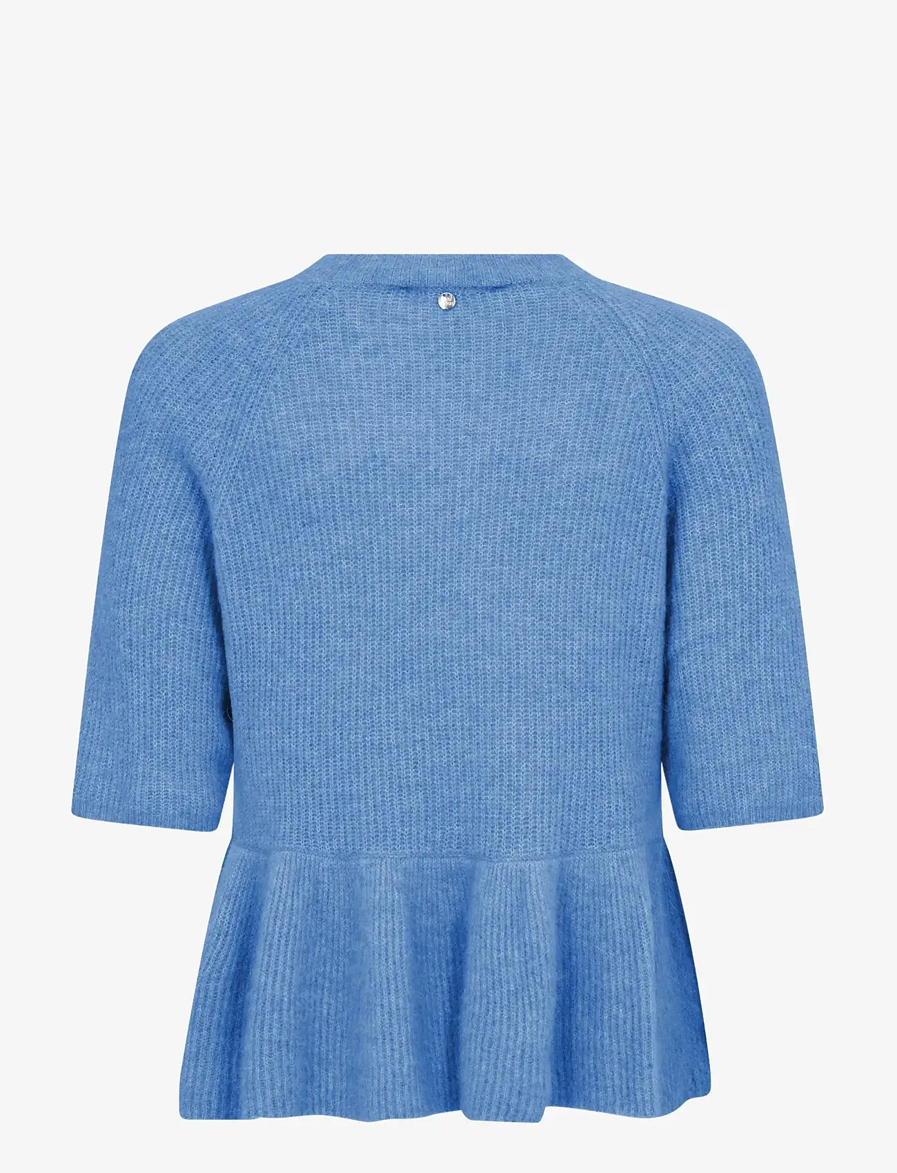 MOS MOSH - MMThora SS O-Neck Frill Knit - striktrøjer - ultramarine - 2