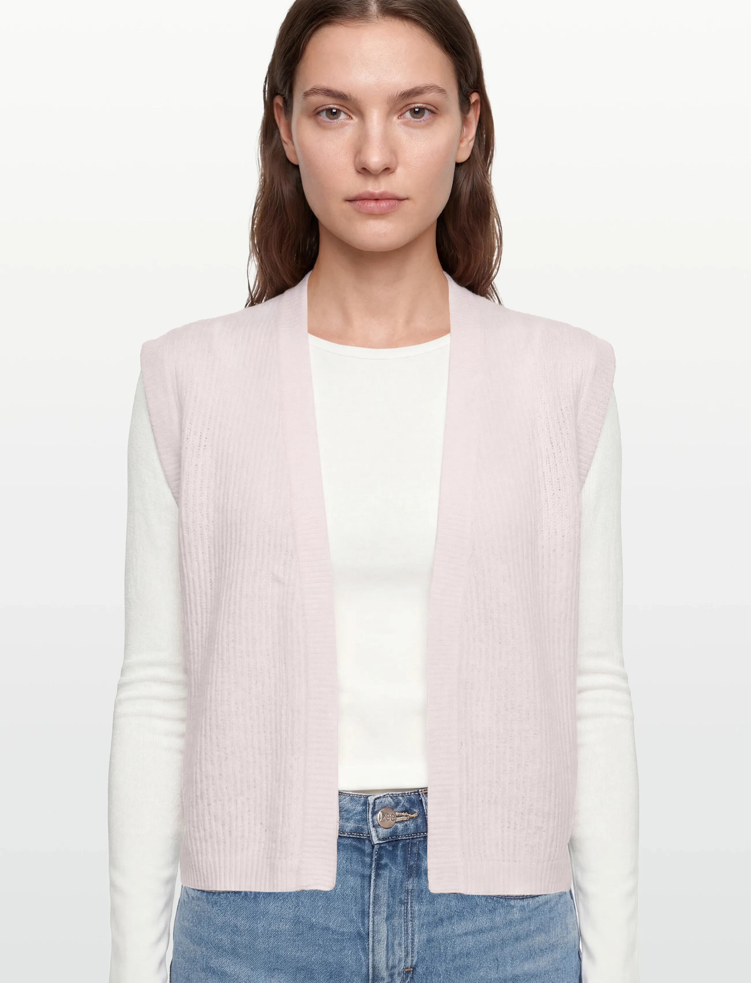 MOS MOSH - MMThora Knit Vest - strickwesten - ballet slipper - 3