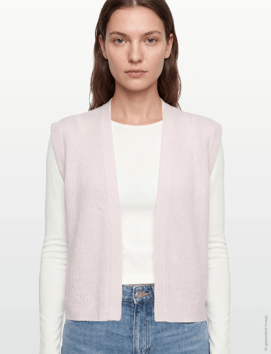 MOS MOSH - MMThora Knit Vest - strickwesten - ballet slipper - 3