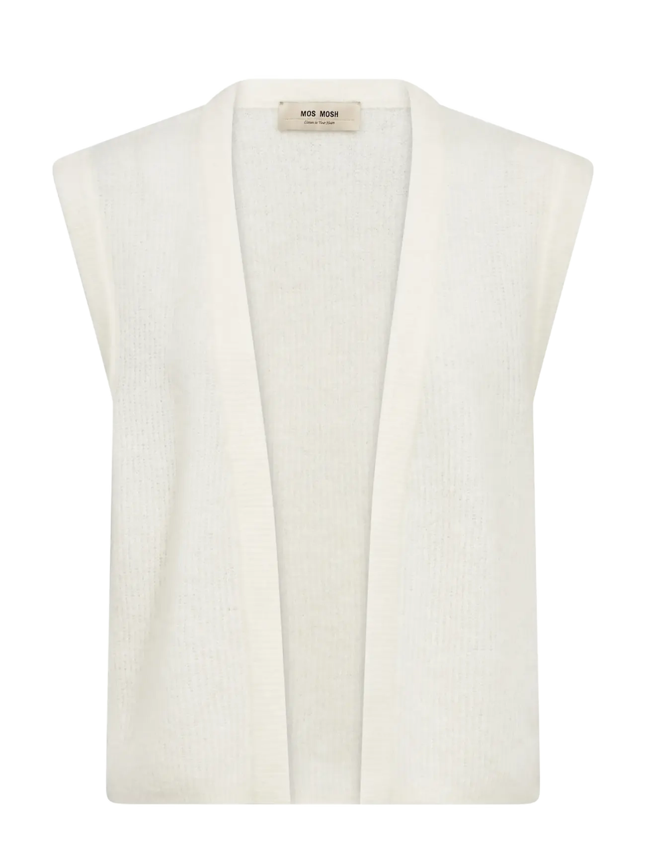 MOS MOSH Mmthora Knit Vest Cream - L - Damen