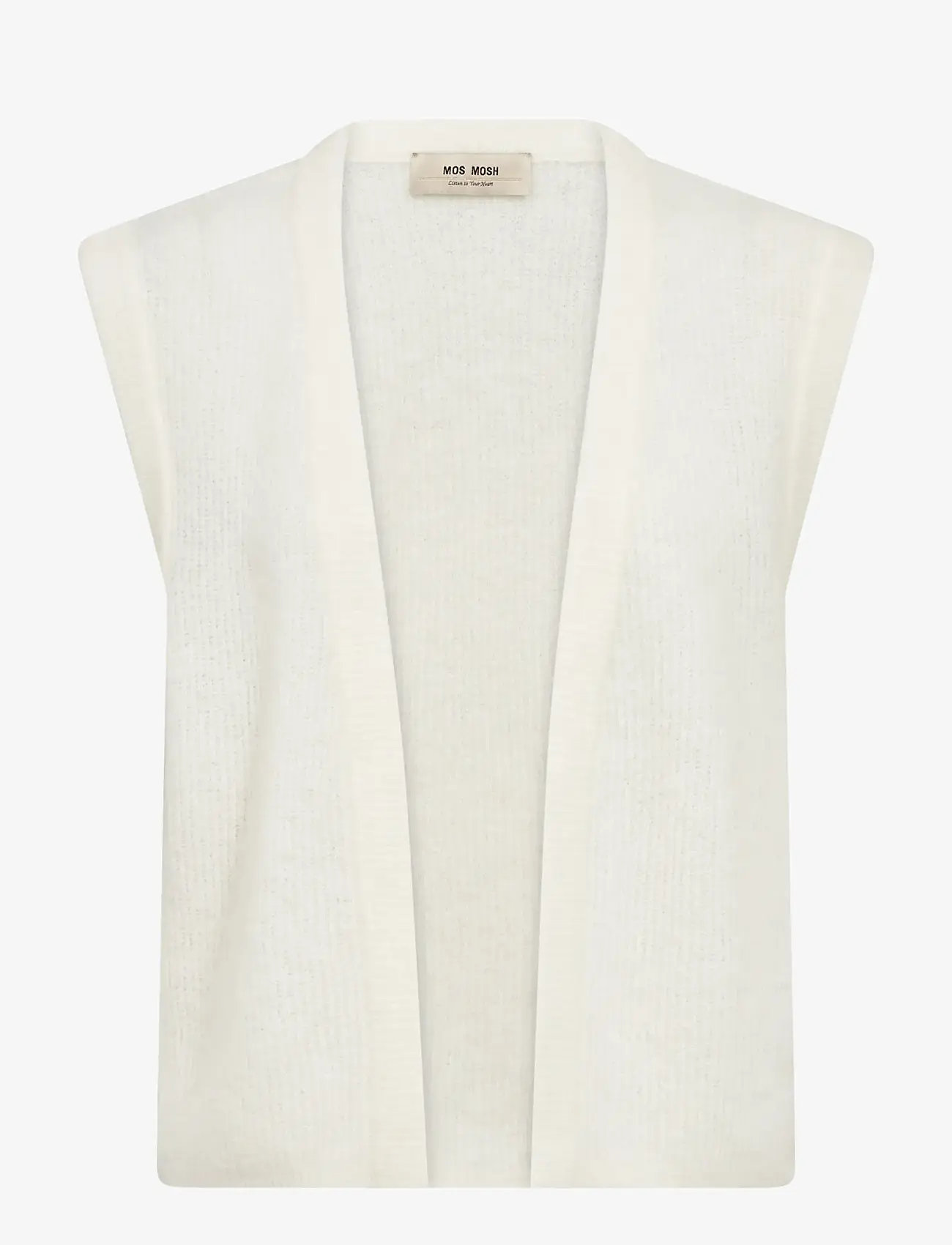 MOS MOSH - MMThora Knit Vest - kootud vestid - ecru - 1