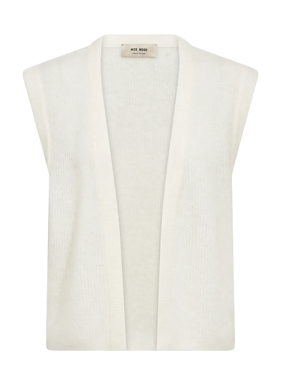 MOS MOSH - MMThora Knit Vest - knitted vests - ecru - 1