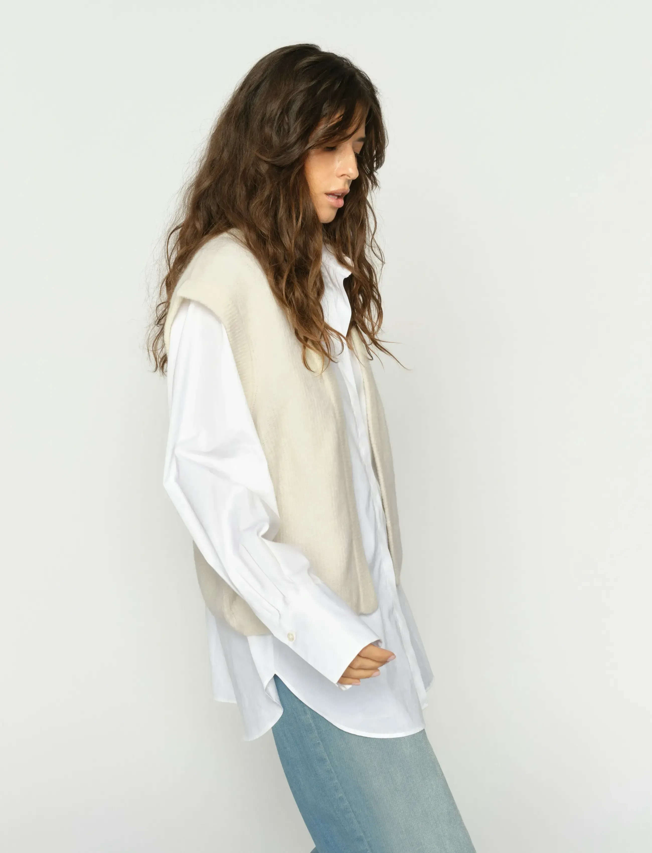 MOS MOSH - MMThora Knit Vest - kootud vestid - ecru - 4