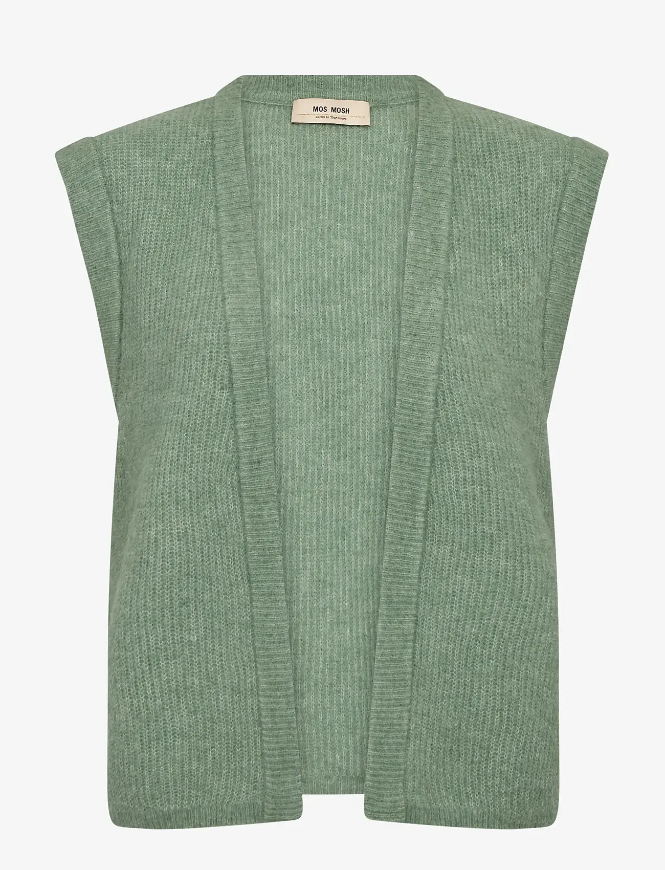 MOS MOSH - MMThora Knit Vest - strikveste - turf green - 1