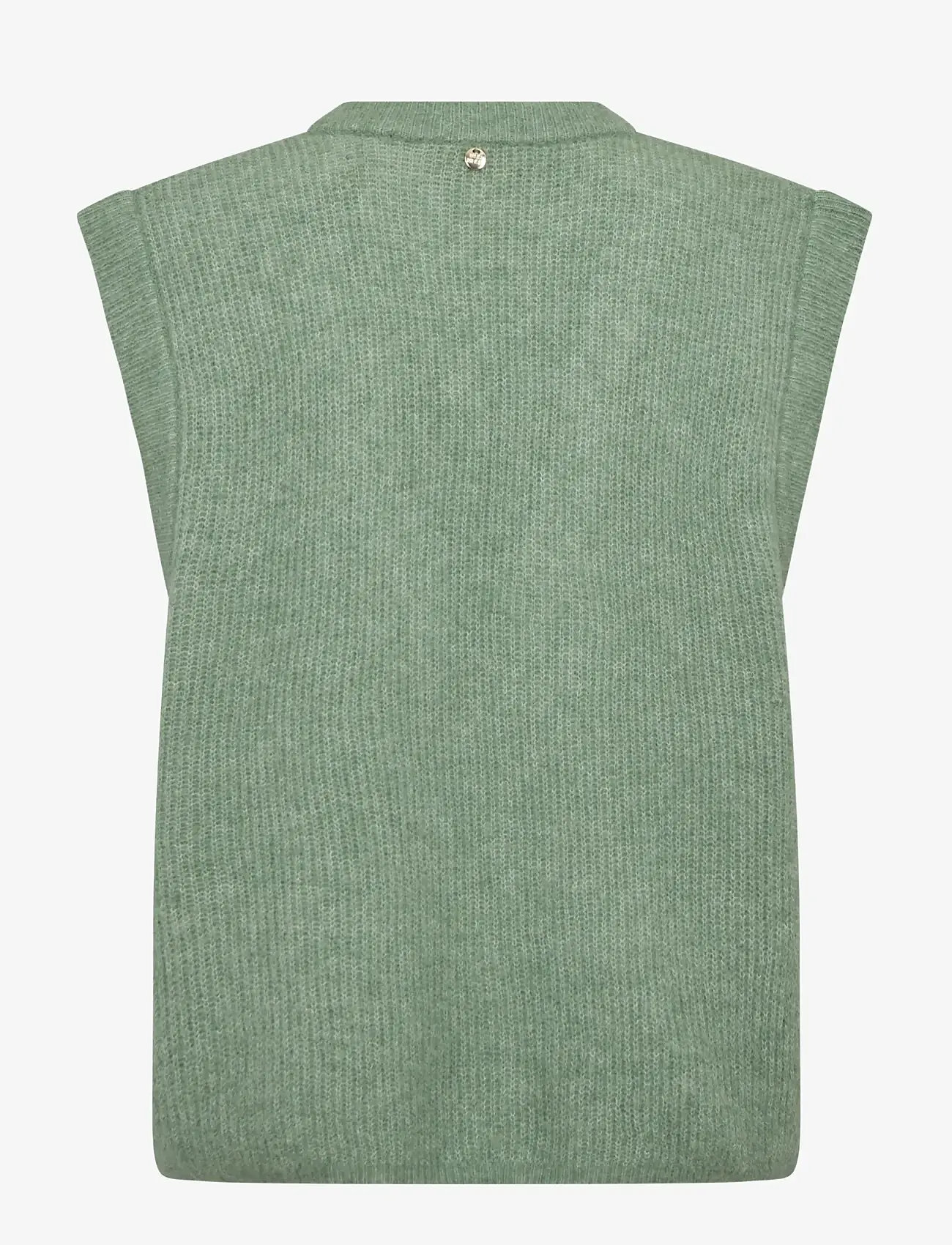 MOS MOSH - MMThora Knit Vest - strikveste - turf green - 2
