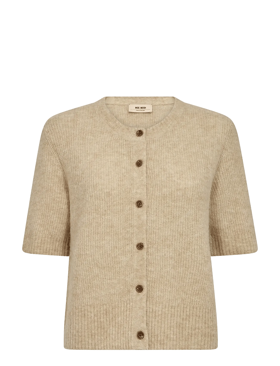 MOS MOSH - MMThora SS Knit Cardigan - koftor - twill - 1