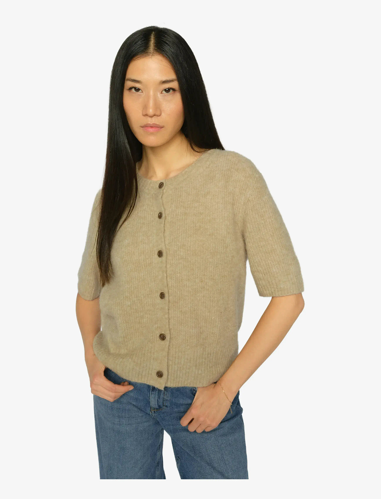 MOS MOSH - MMThora SS Knit Cardigan - cardigans - twill - 3