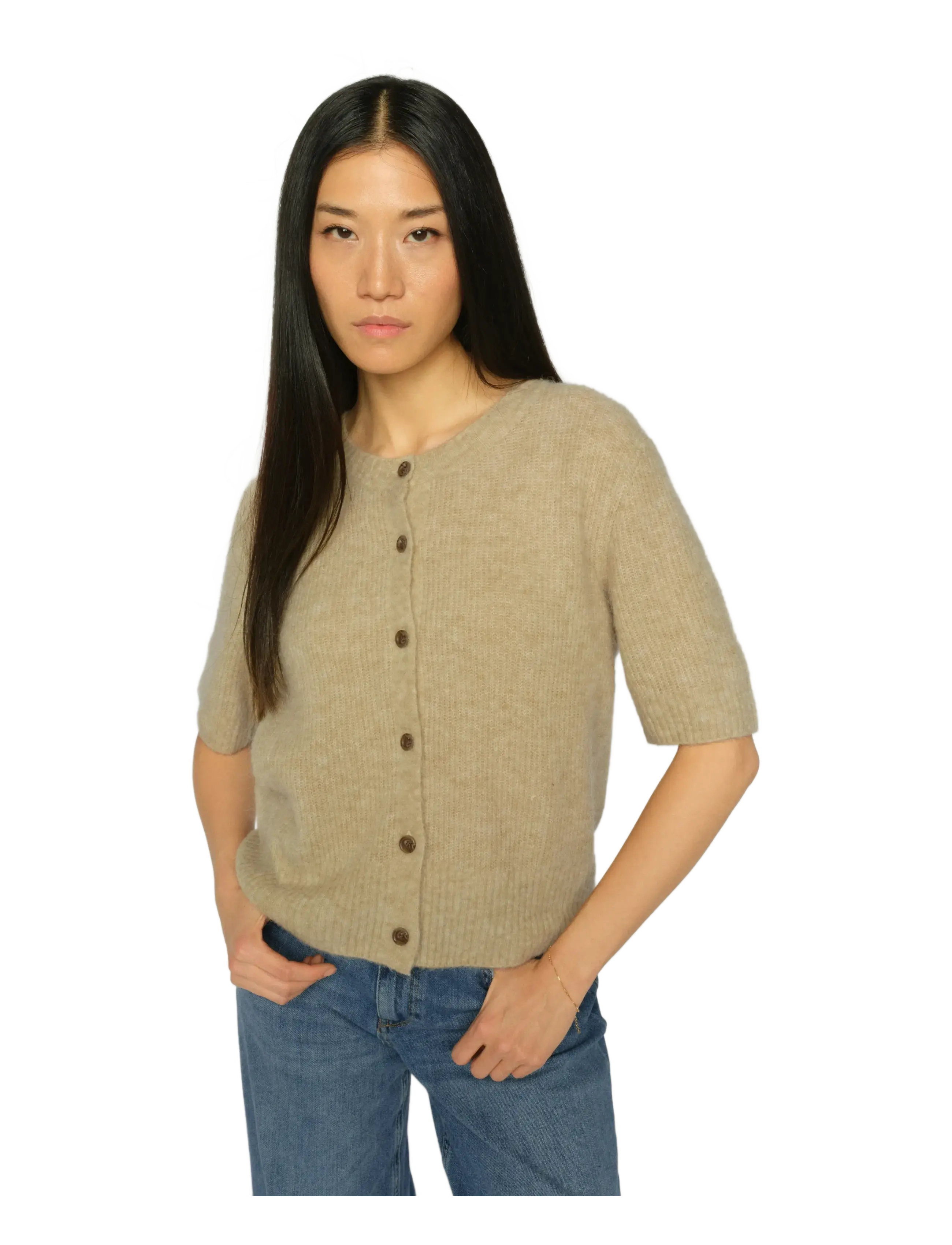 MOS MOSH - MMThora SS Knit Cardigan - strickjacken - twill - 3