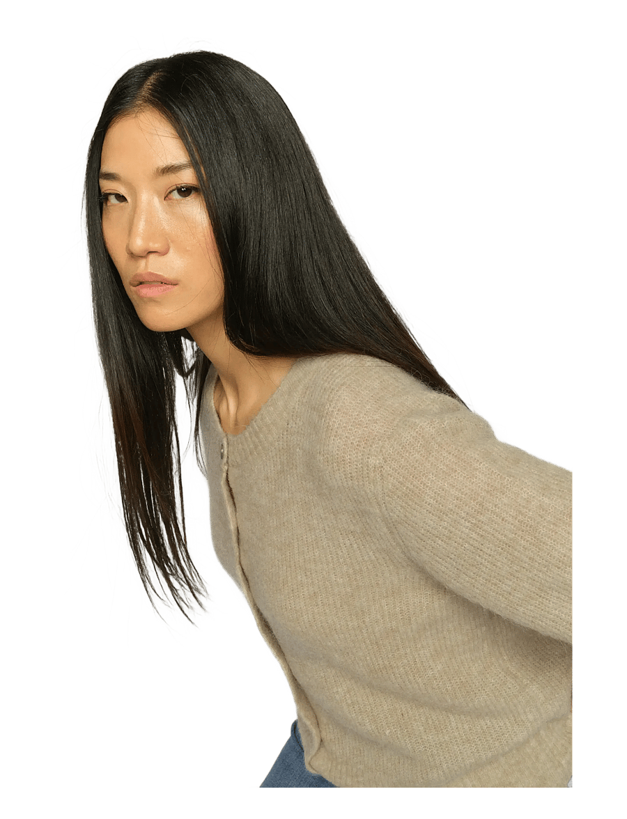 MOS MOSH - MMThora SS Knit Cardigan - koftor - twill - 4