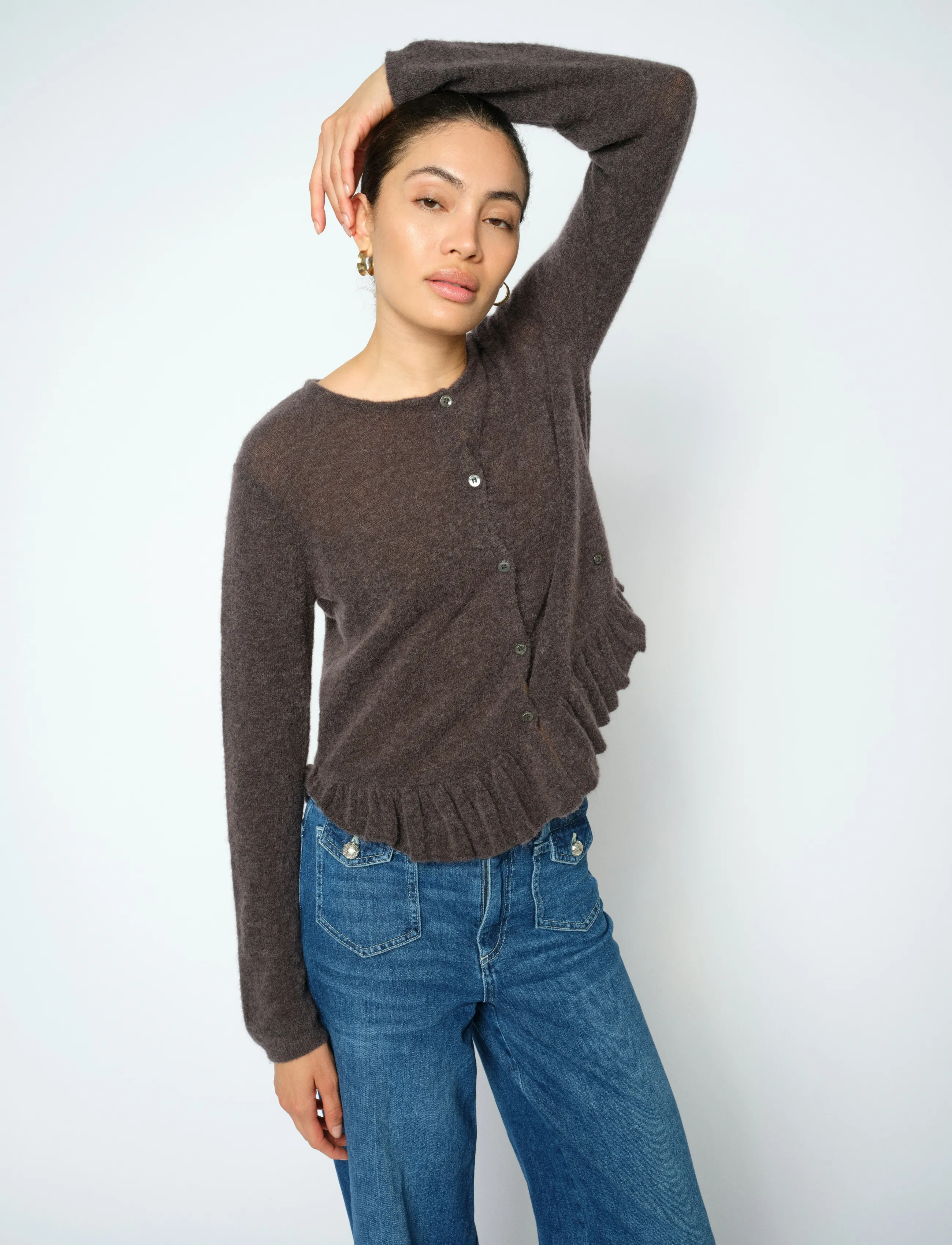 MOS MOSH - MMMape Alice Knit Cardigan - cardigans - subterranean - 3