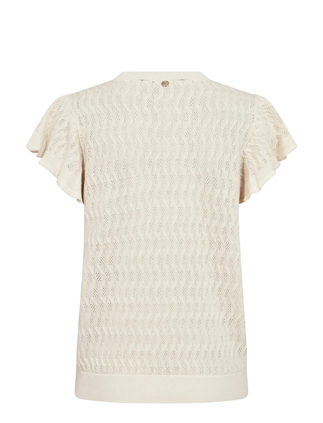 MOS MOSH - MMGanna Pattern O-Neck Knit Top - stickade tröjor - ecru - 2