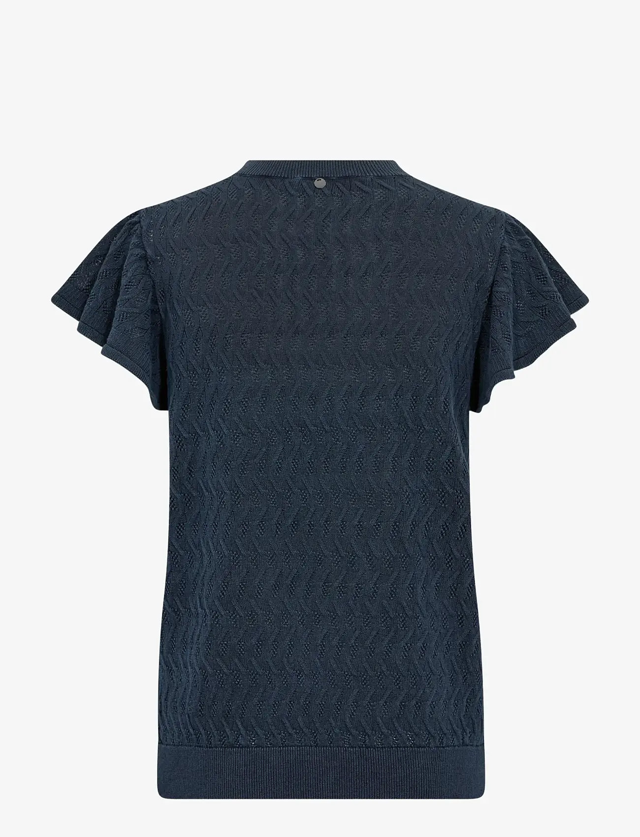 MOS MOSH - MMGanna Pattern O-Neck Knit Top - striktrøjer - salute navy - 2
