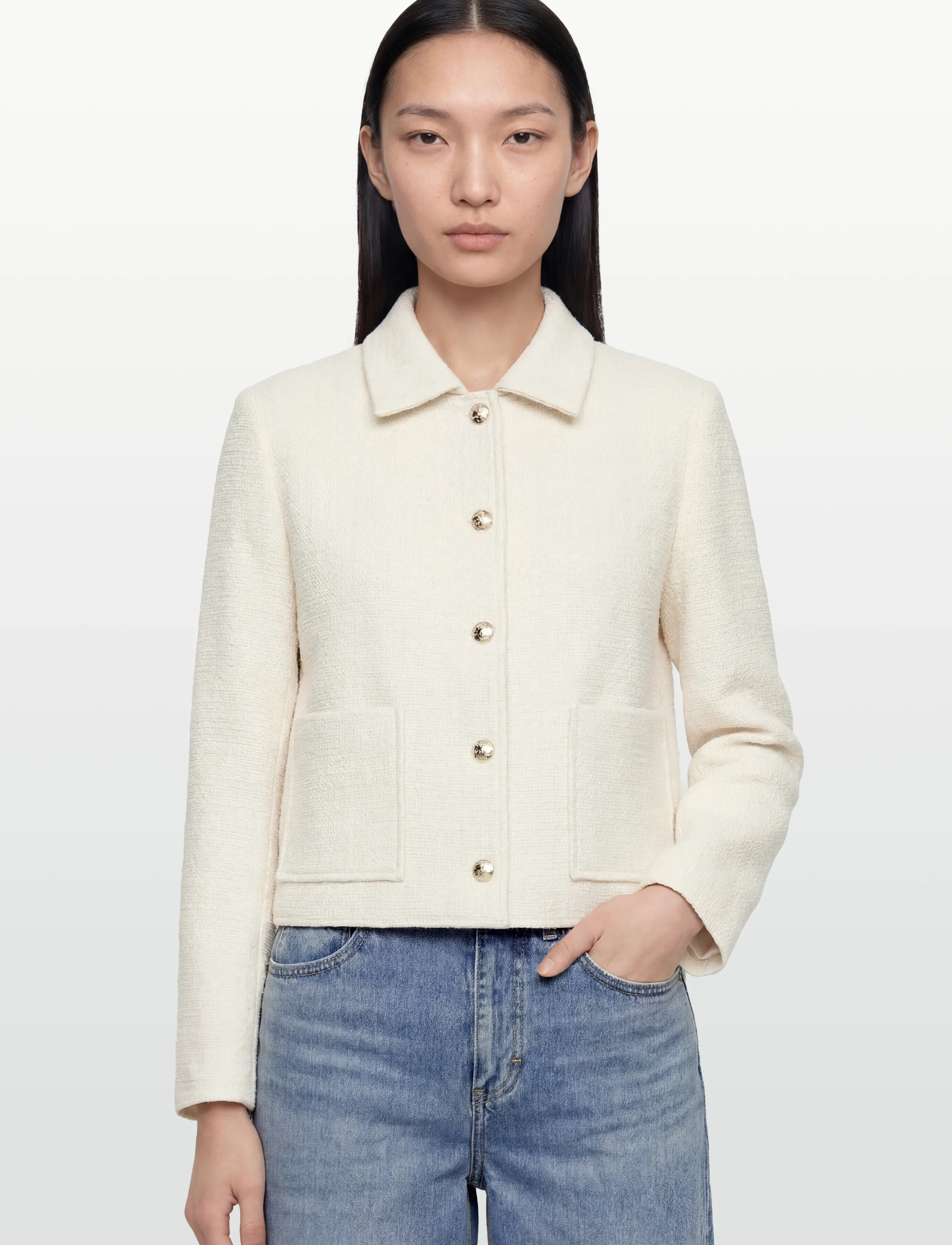 MOS MOSH - MMNilsa Bobb Jacket - frühlingsjacken - ecru - 3