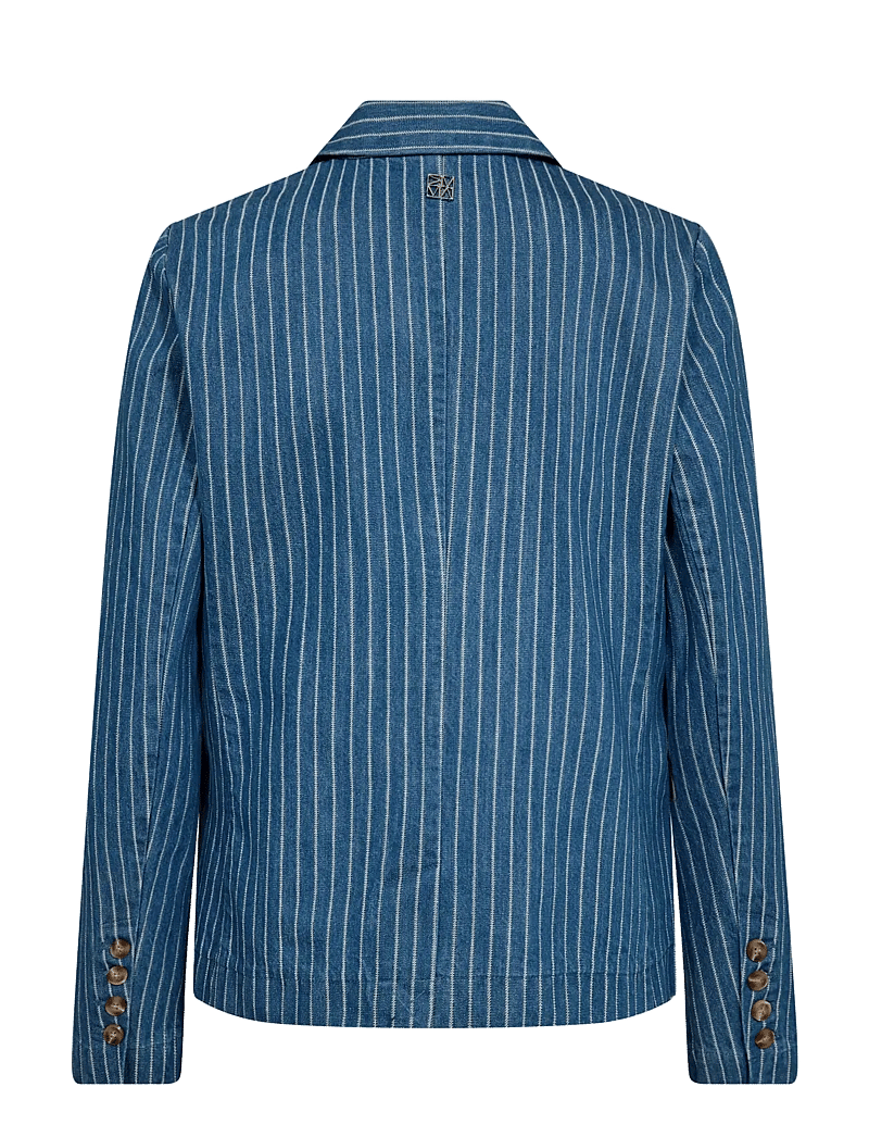MOS MOSH - MMBeline Virto Blazer - zweireihige blazer - mid blue - 1