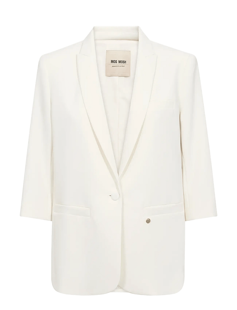 MOS MOSH - MMJunie Miley Blazer - enkeltradede blazere - ecru - 0