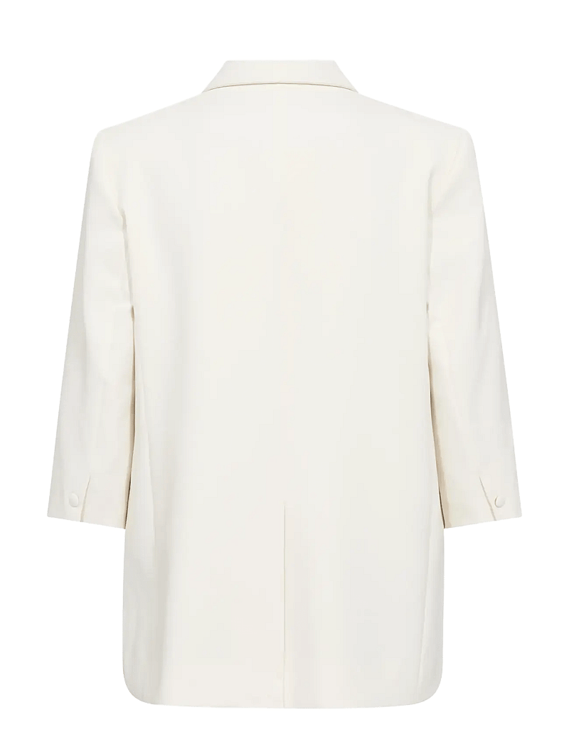 MOS MOSH - MMJunie Miley Blazer - enkeltradede blazere - ecru - 1
