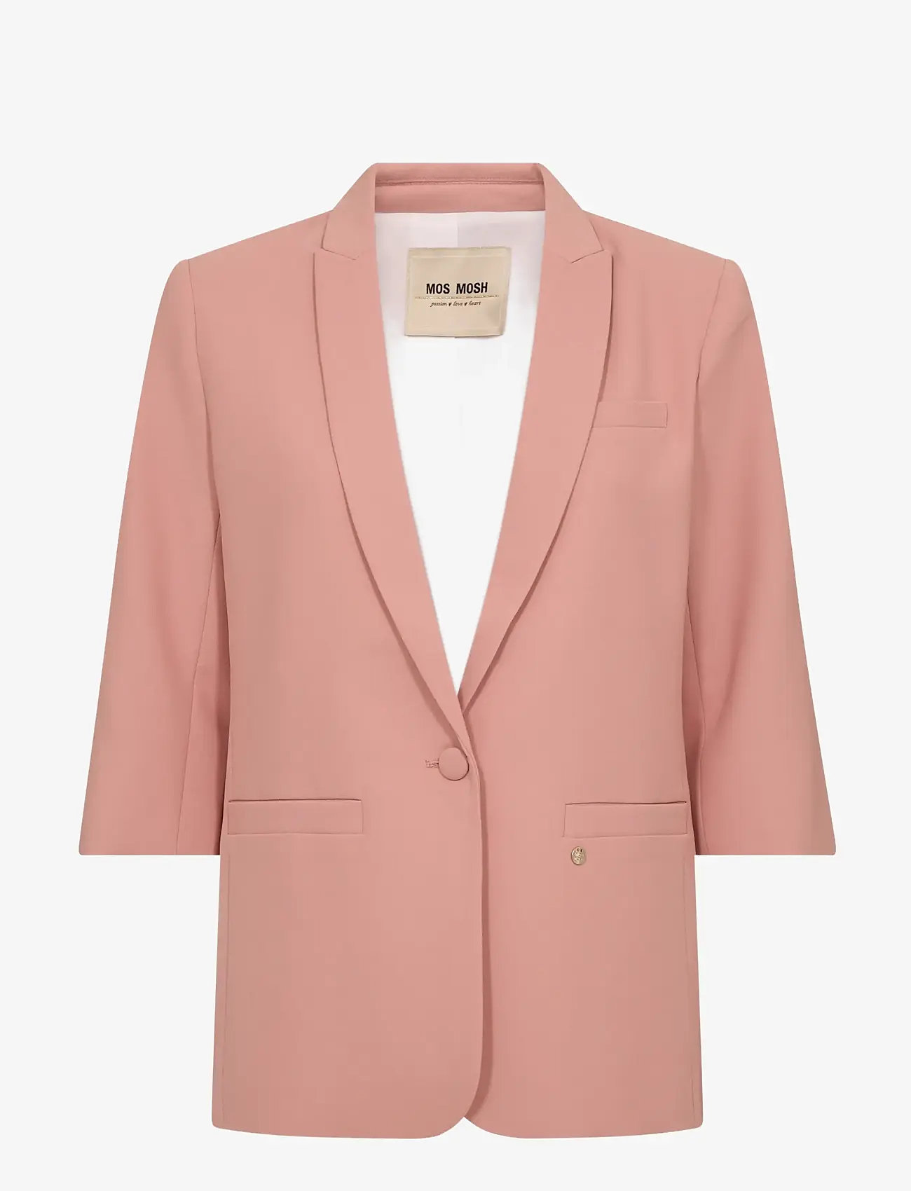 MOS MOSH - MMJunie Miley Blazer - enkeltradede blazere - peachy - 1
