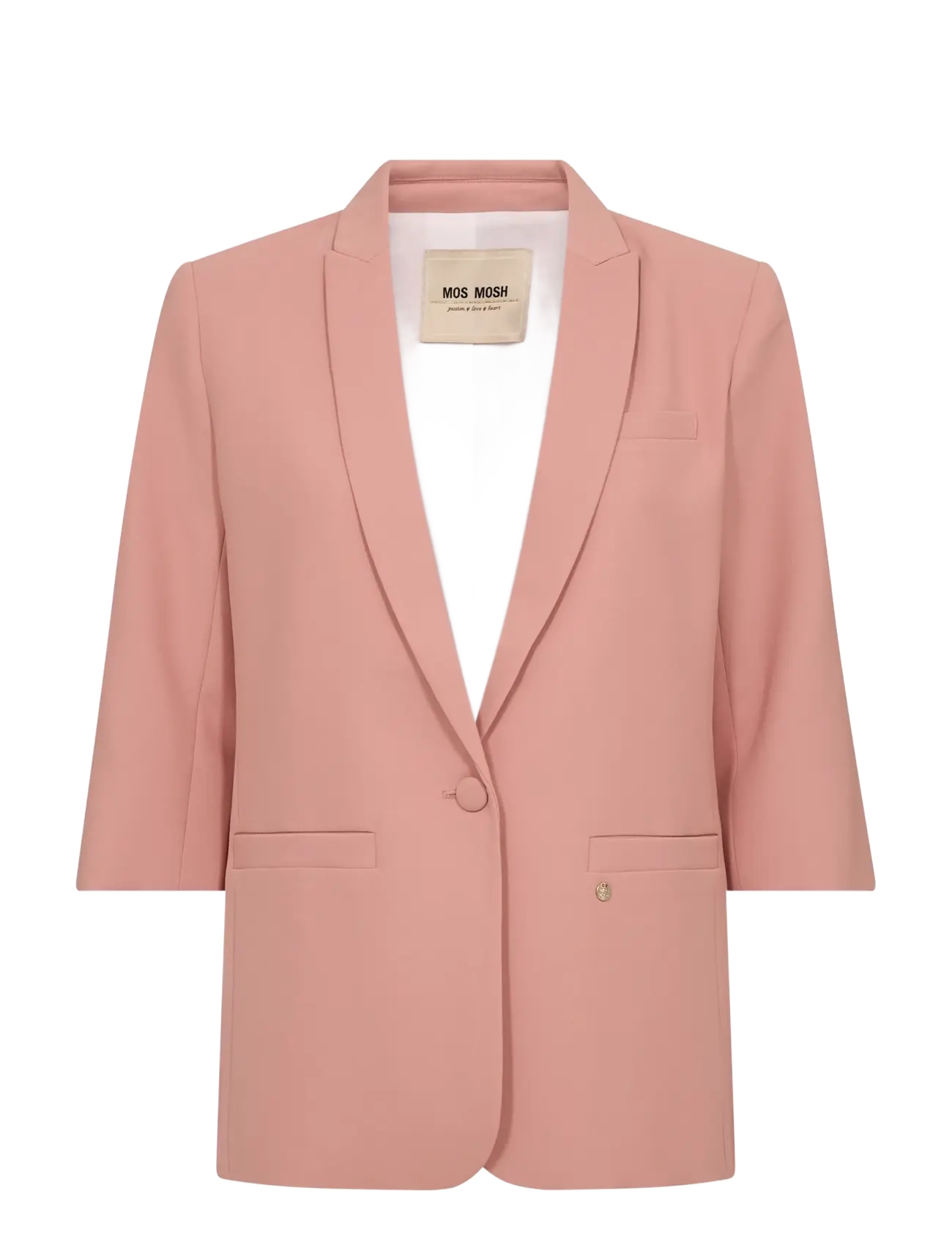 MOS MOSH - MMJunie Miley Blazer - enkelknäppta kavajer - peachy - 1