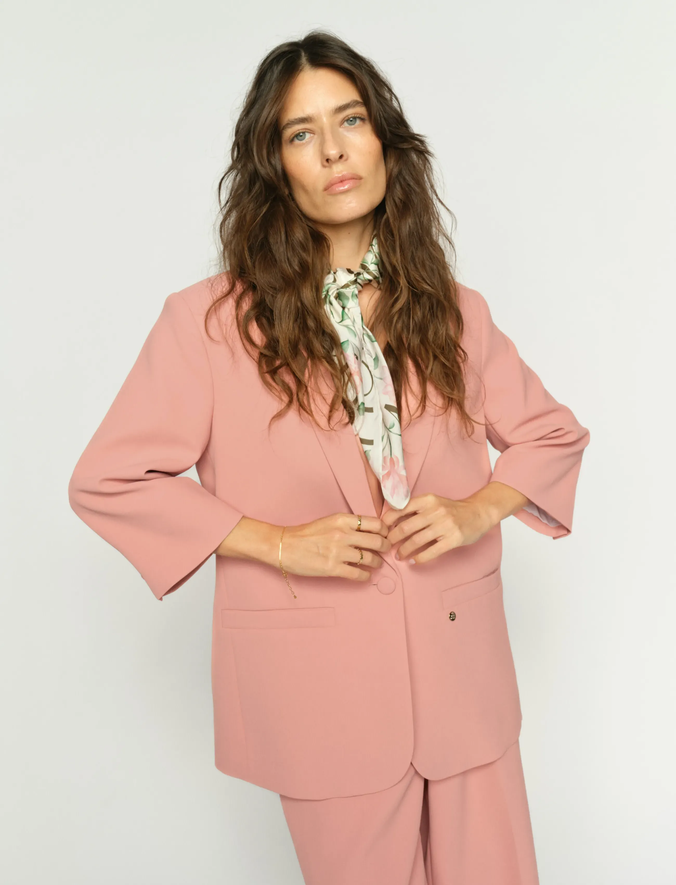 MOS MOSH - MMJunie Miley Blazer - enkelknäppta kavajer - peachy - 0