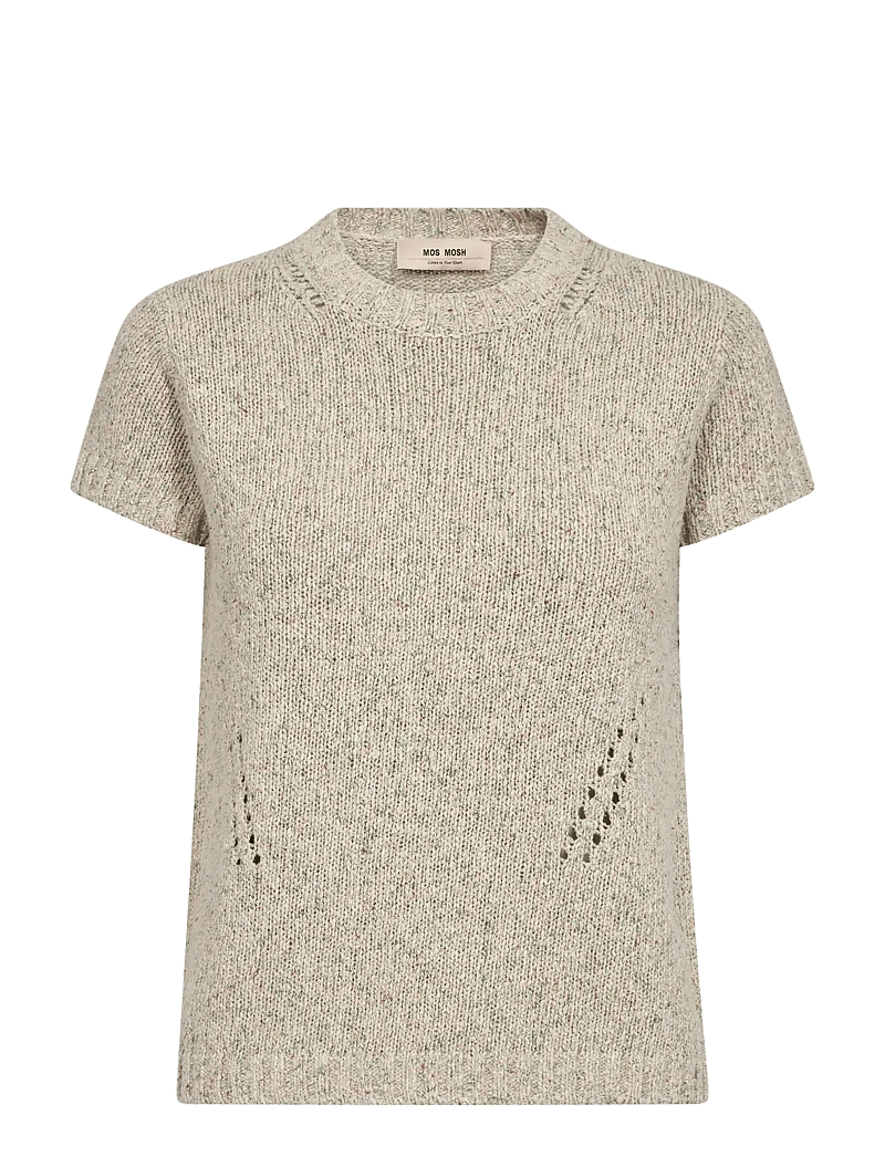 MOS MOSH - MMJola Camelot SS Knit - kurzämlige blusen - ballet slipper - 0