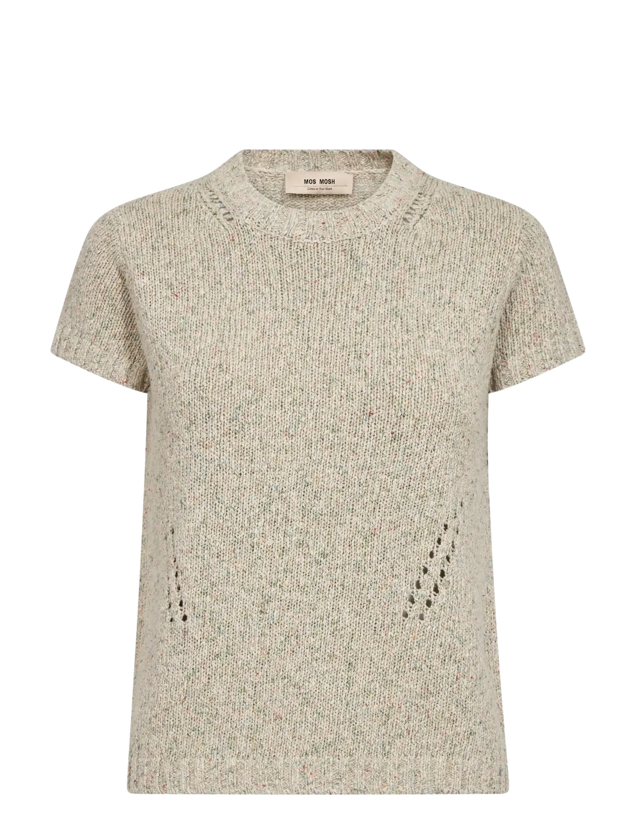 MOS MOSH MMJola Camelot SS Knit - Tøj - BALLET SLIPPER / multi