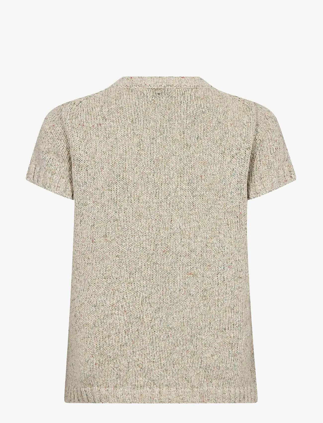 MOS MOSH - MMJola Camelot SS Knit - kortærmede bluser - ballet slipper - 1