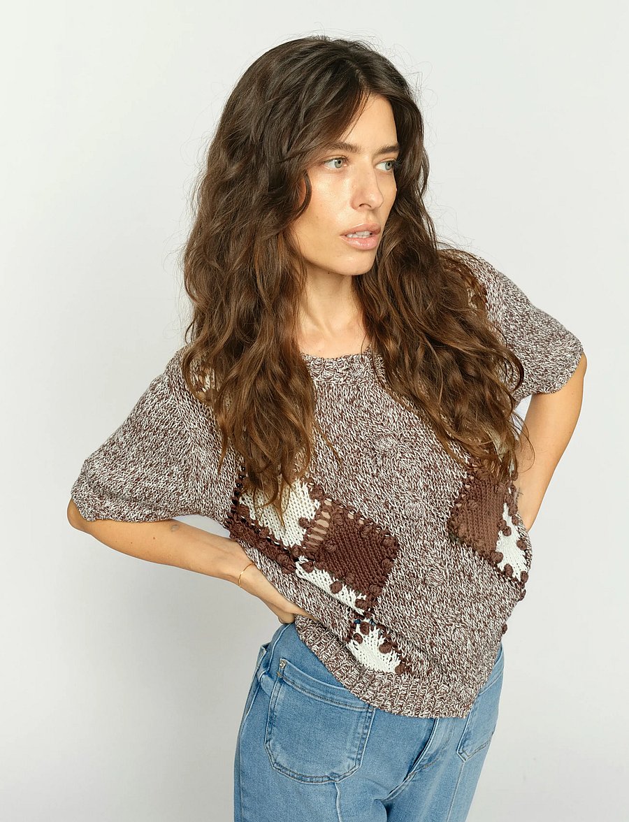 MOS MOSH - MMElio SS Knit Cardigan - strickjacken - coffee quartz - 3