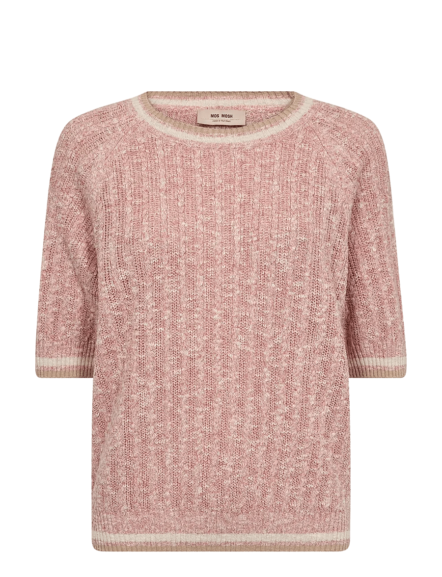 MOS MOSH - MMMarisola Line SS Linen Knit - peachy - 1