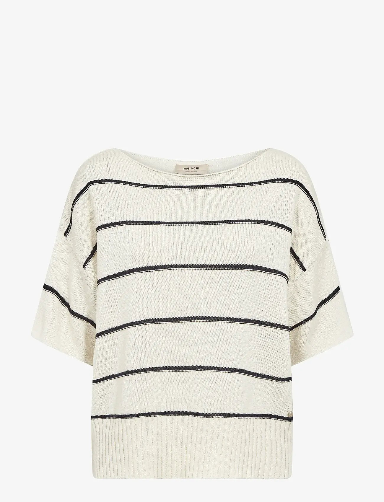 MOS MOSH - MMArlen Paper SS Knit - sviitrid - ecru - 1