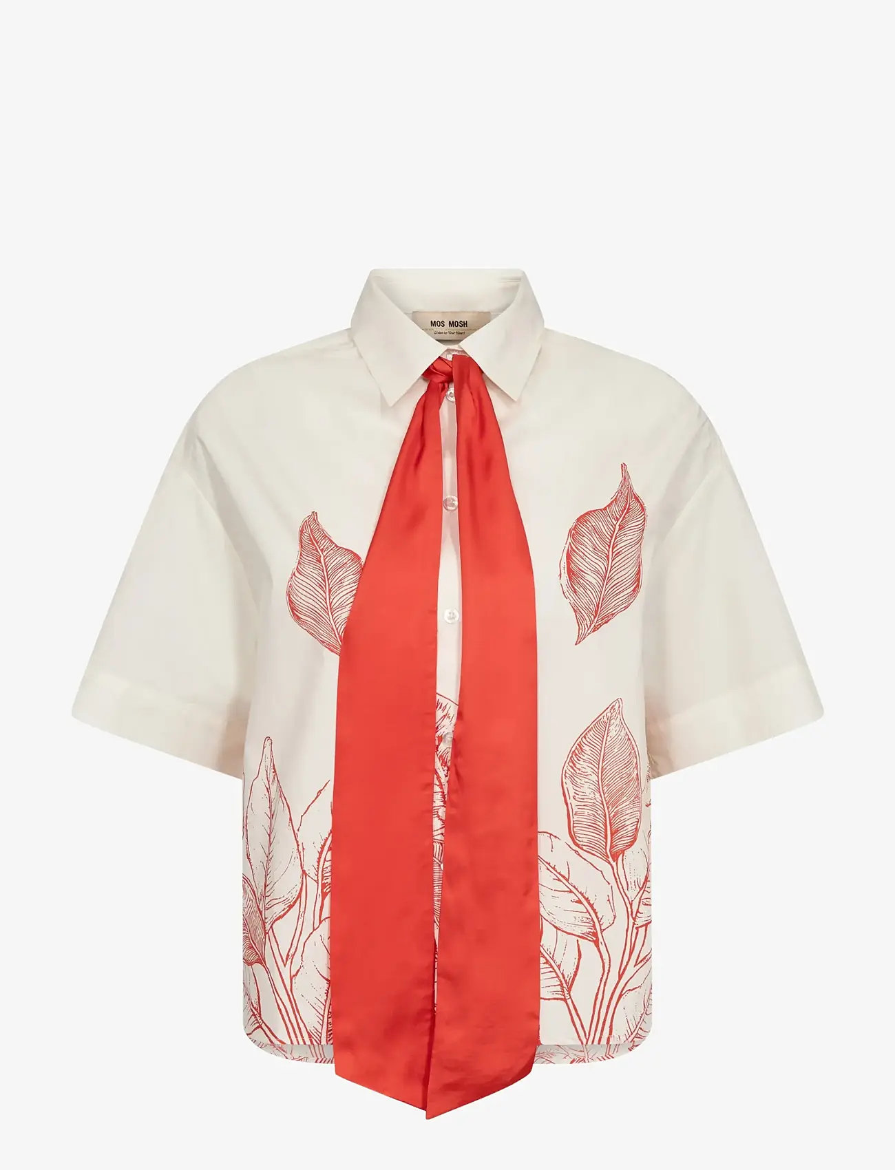 MOS MOSH - MMSaras Monochrome Shirt - chemises à manches courtes - ecru - 1