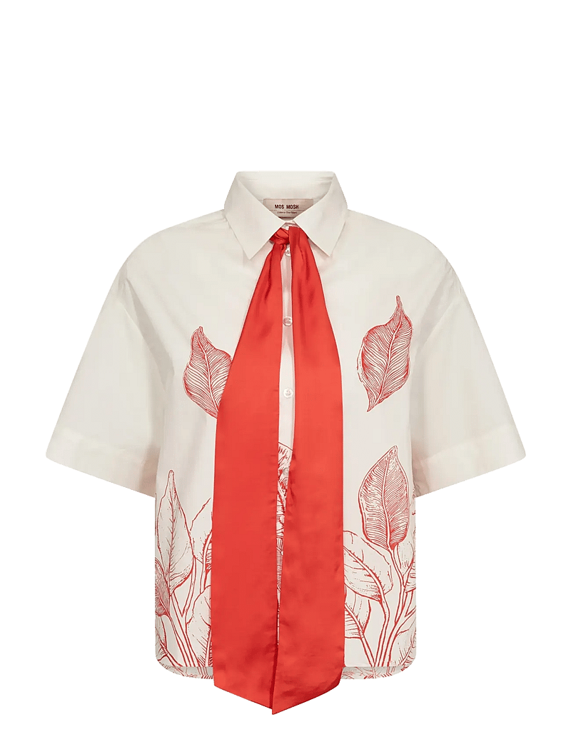 MOS MOSH - MMSaras Monochrome Shirt - chemises à manches courtes - ecru - 1