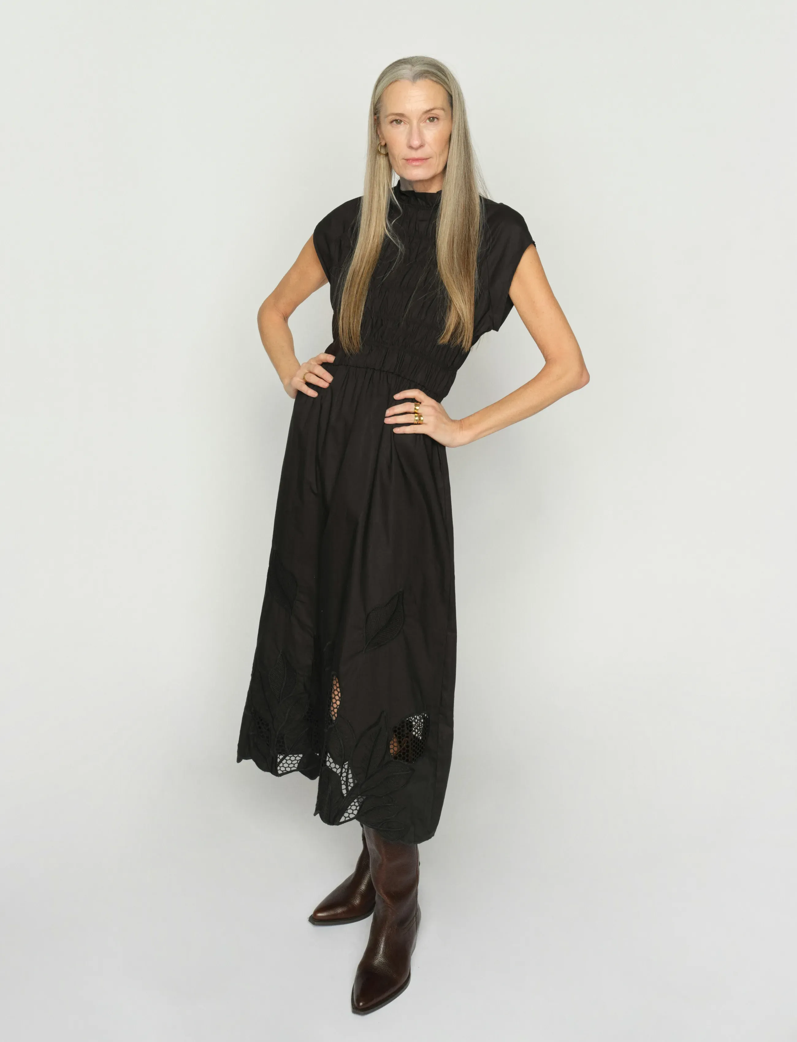 MOS MOSH MMAria Mono Dress - Midi kjoler - BLACK / black
