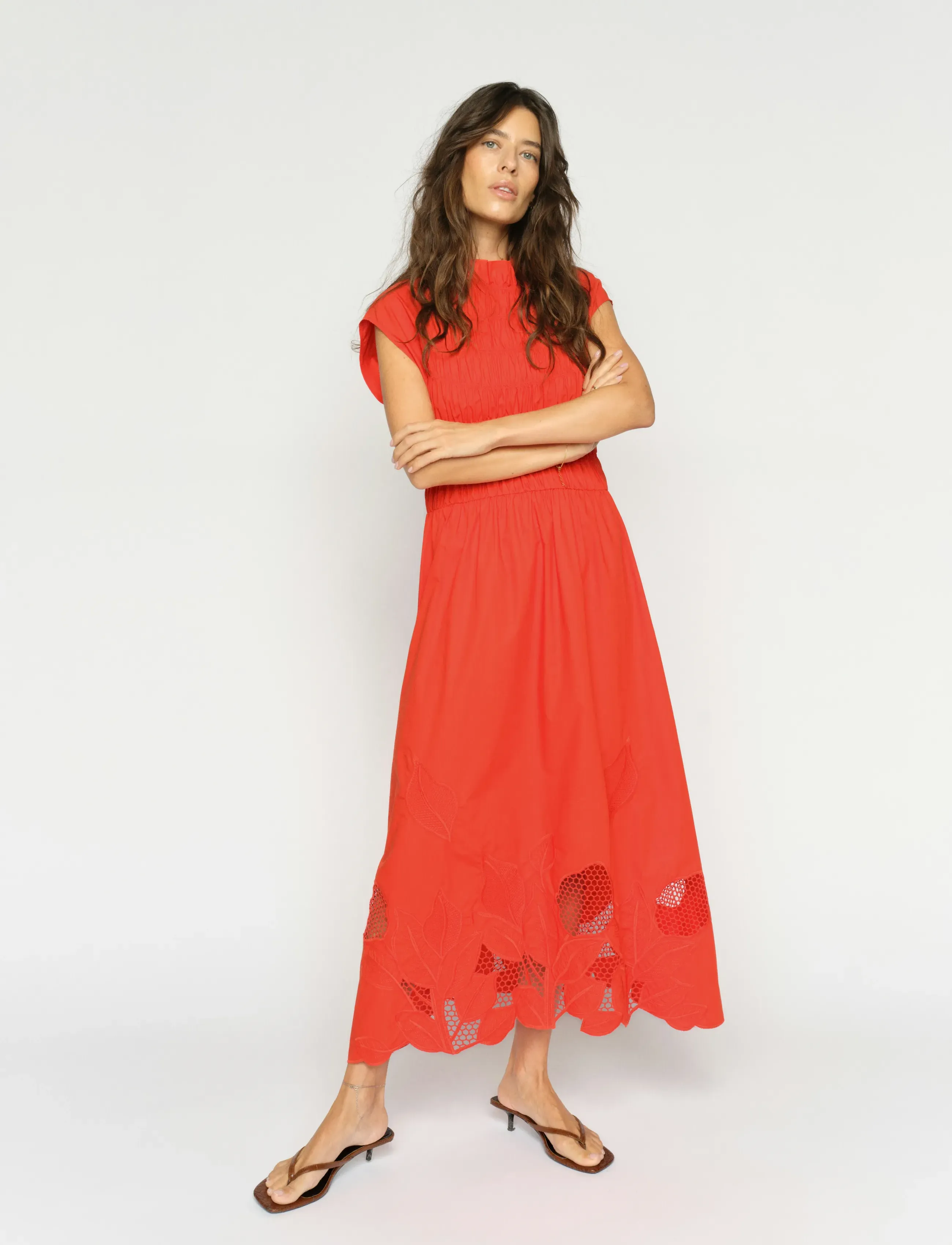 MOS MOSH MMAria Mono Dress - Klänningar - SPICY ORANGE / red
