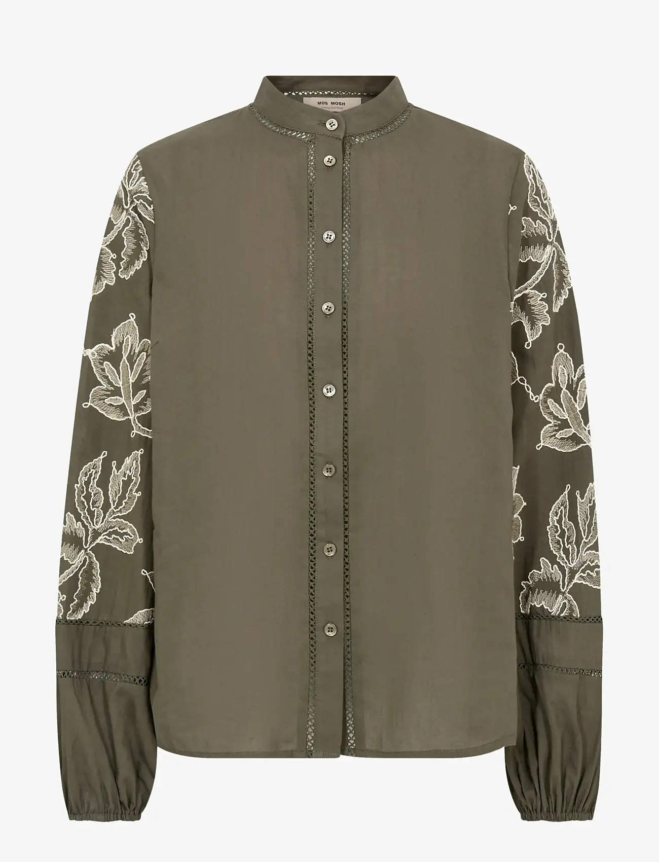 MOS MOSH - MMLouis Line Shirt - langærmede skjorter - olive night - 1