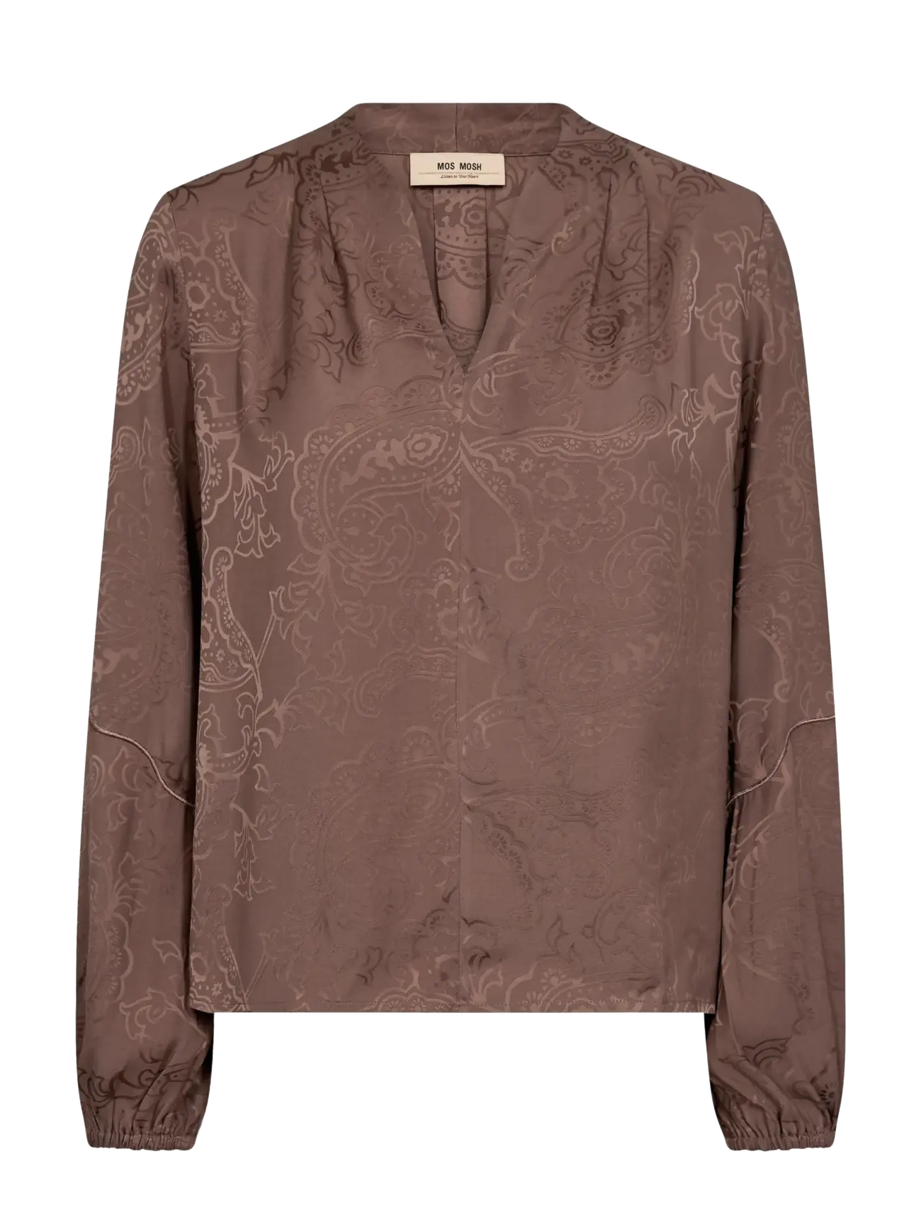 MOS MOSH Mmhefa Paisleya Bluse Braun - XS - Damen