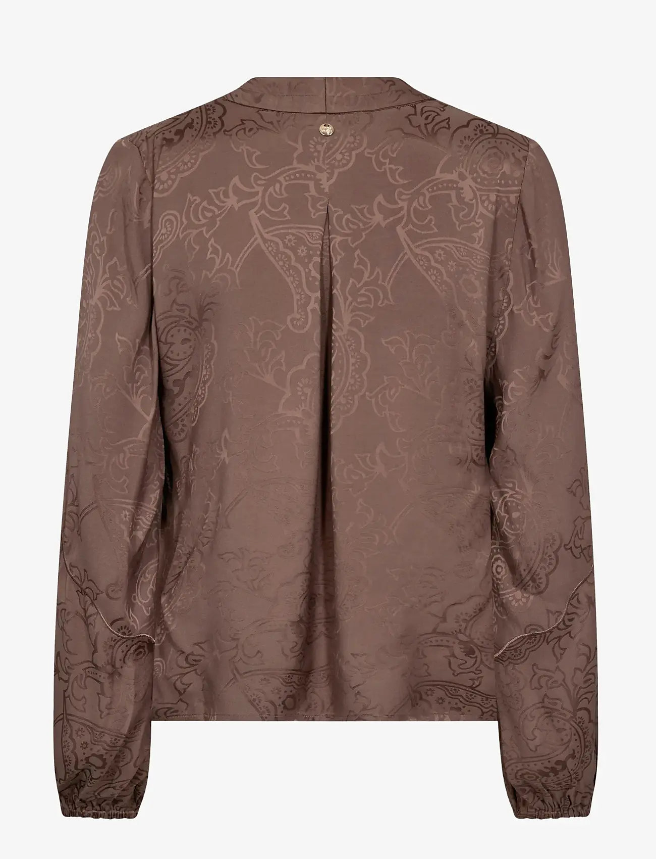 MOS MOSH - MMHefa Paisleya Blouse - langärmlige blusen - coffee quartz - 1