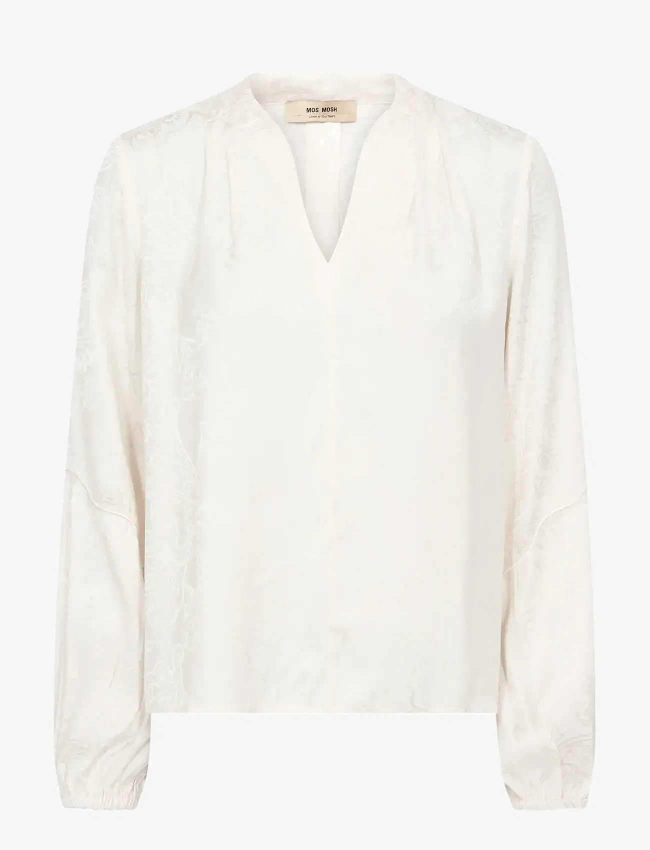 MOS MOSH - MMHefa Paisleya Blouse - långärmade blusar - ecru - 1