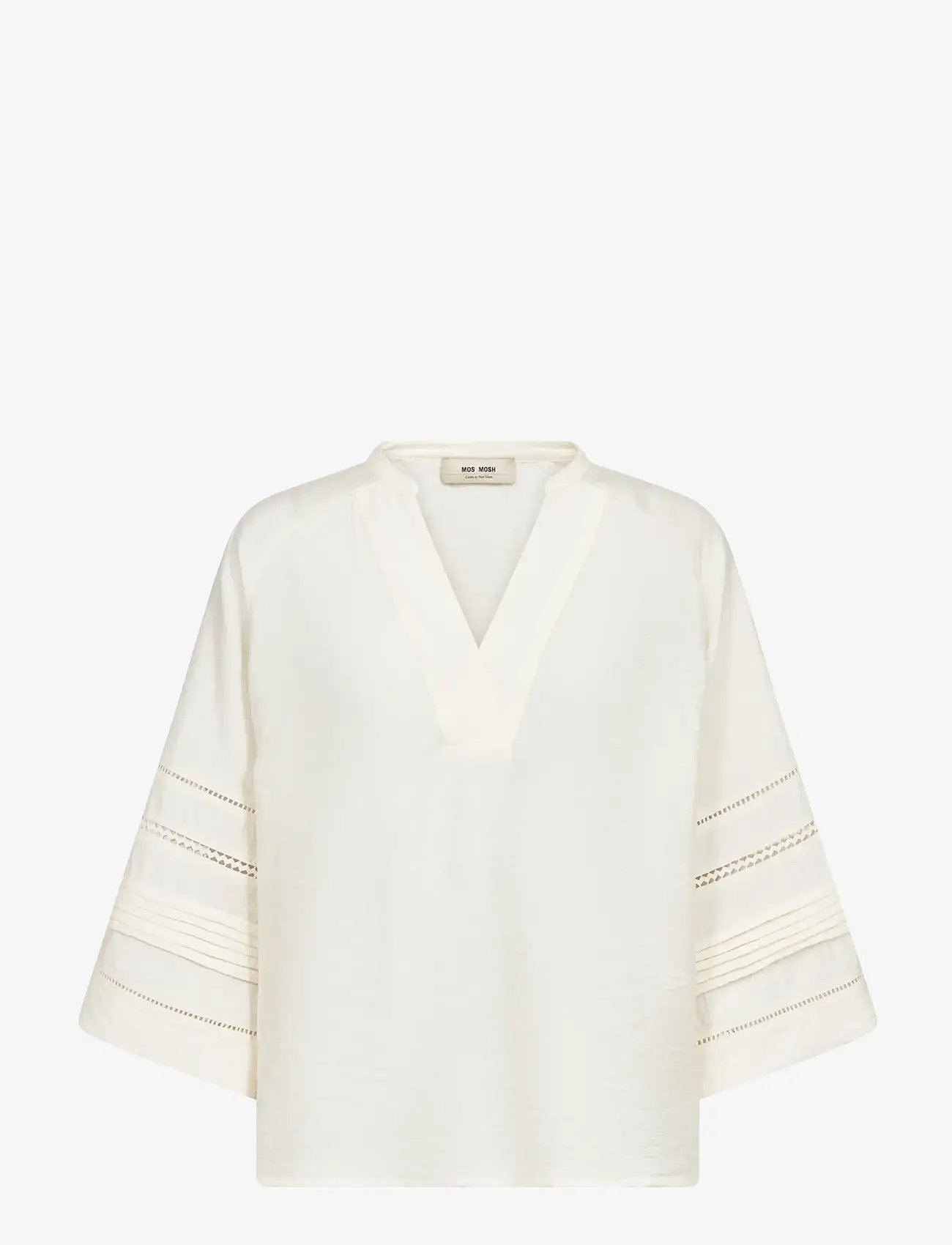 MOS MOSH - MMAleysa Nila Blouse - pikkade varrukatega pluusid - ecru - 1