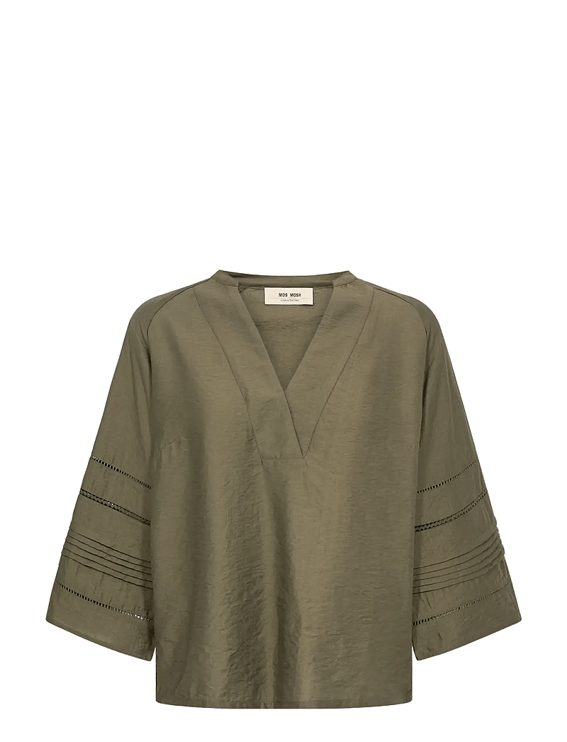 MOS MOSH - MMAleysa Nila Blouse - bluzki z długimi rękawami - olive night - 1