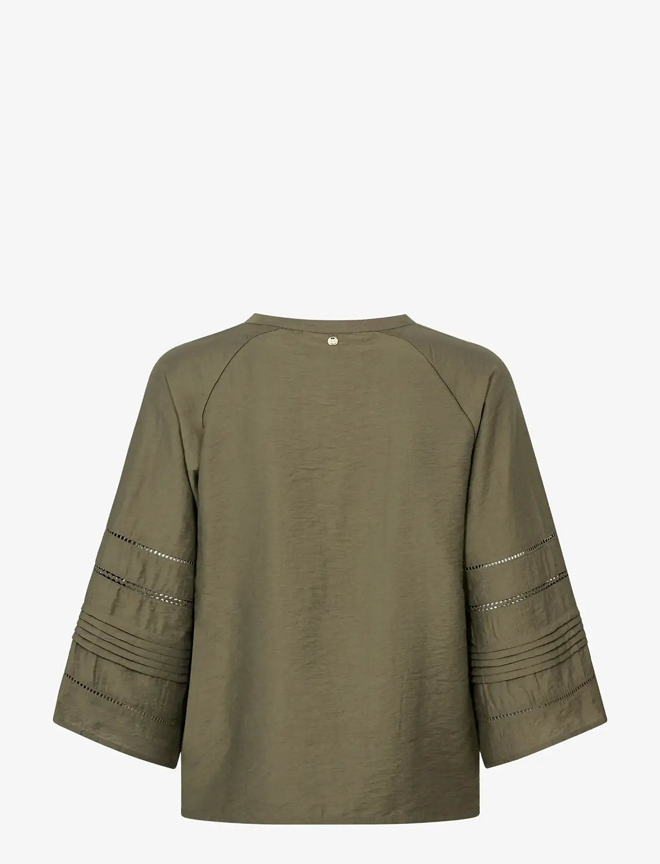 MOS MOSH - MMAleysa Nila Blouse - langærmede bluser - olive night - 2