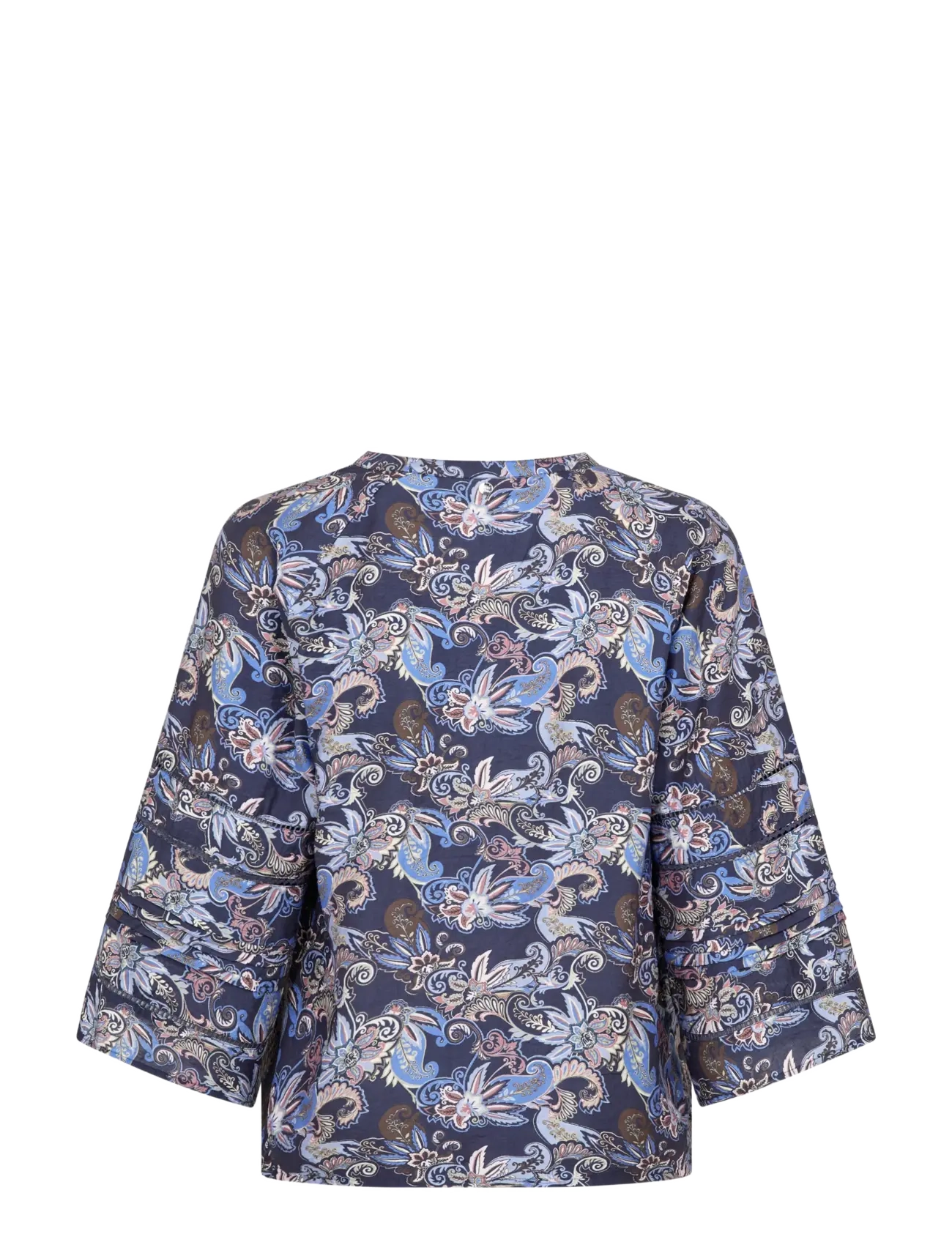 MOS MOSH - MMAleysa Paisley Blouse - kurzämlige blusen - crown blue - 2