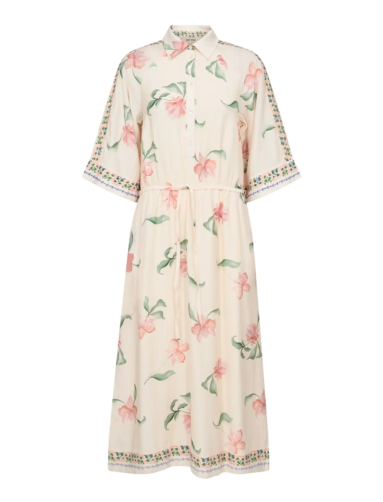 MOS MOSH Mmbunno Big Orchid Kleid Cream - XL - Damen