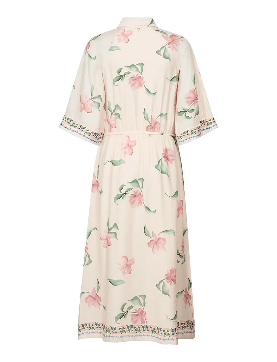 MOS MOSH - MMBunno Big Orchid Dress - hemdkleider - ecru - 2