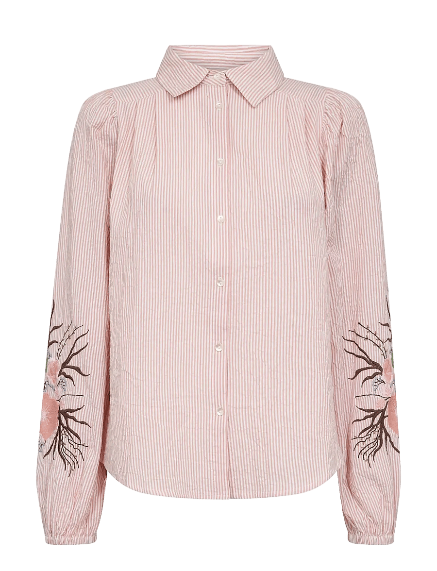 MOS MOSH - MMCiu Oxfo Shirt - langärmlige hemden - peachy - 1