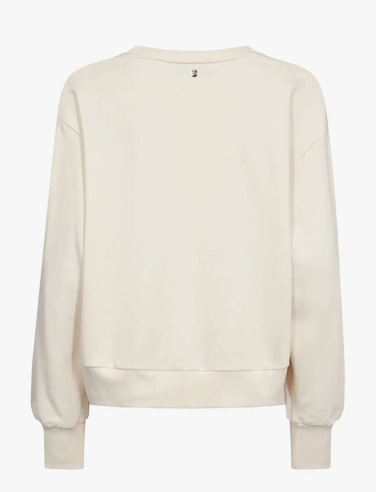 MOS MOSH - MMCosette V-LS Spring Sweatshirt - modetrends - ecru - 2