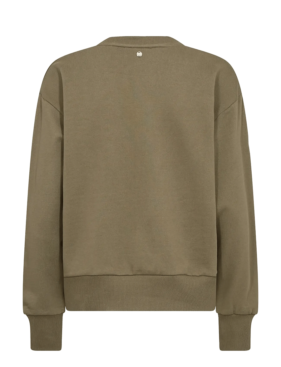 MOS MOSH - MMCosette V-LS Spring Sweatshirt - dressipluusid - olive night - 2