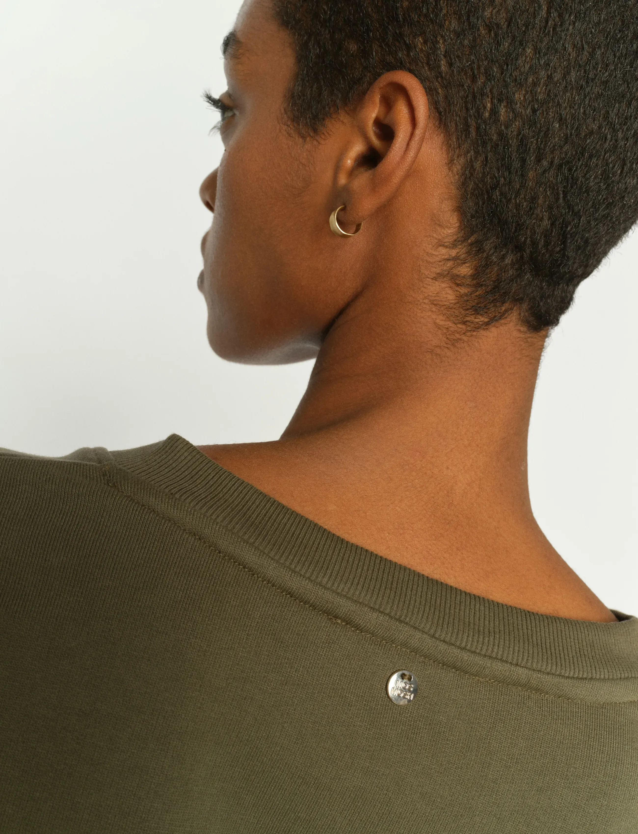 MOS MOSH - MMCosette V-LS Spring Sweatshirt - fashion trends - olive night - 4