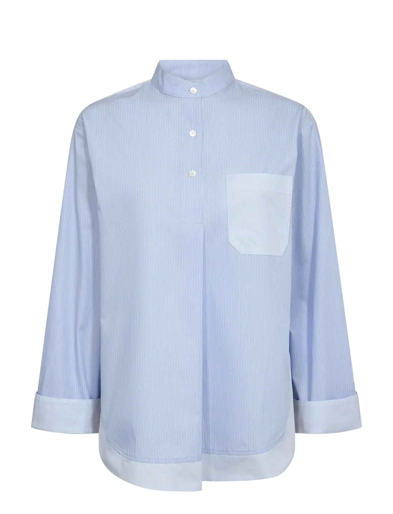 MOS MOSH MMBronwyn Stripe Shirt - Kleidung - BRUNNERA BLUE / blue