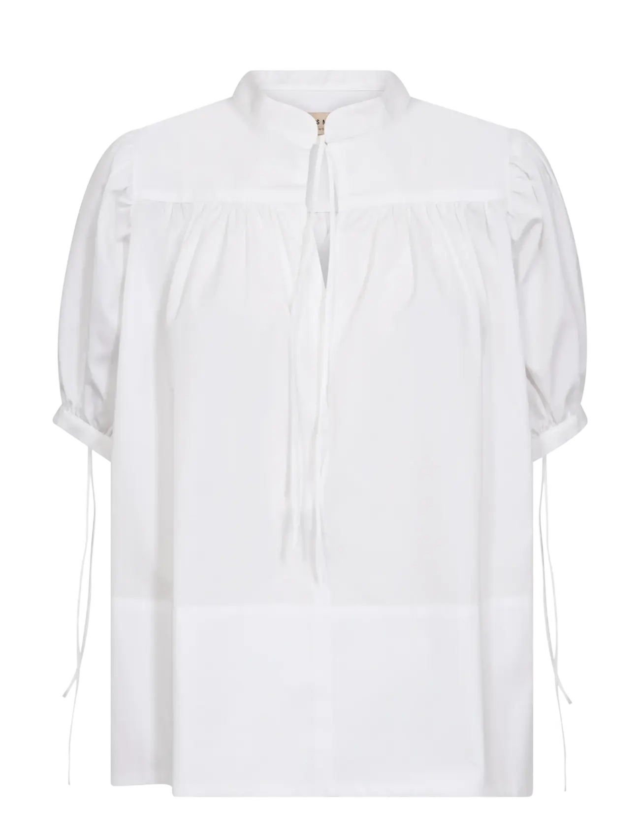 MOS MOSH MMTarima SS Cotton Blouse - Kortærmede bluser - WHITE / white
